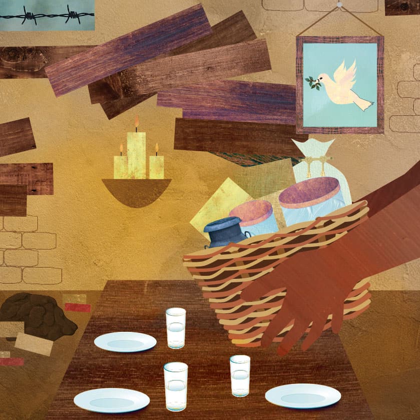 Food Basket for a family of five in a warzone